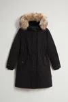 Woolrich Grace Fur Parka In Black