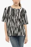 Woolrich Gradient-effect Popeline Blouse In Multi