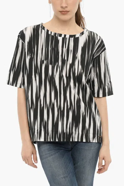 Woolrich Gradient-effect Popeline Blouse In Multi