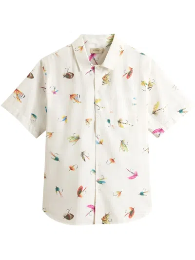 Woolrich Graphic-print Shirt In White