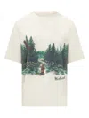 Woolrich Graphic-print T-shirt In Neutrals
