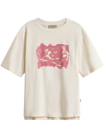 Woolrich Graphic-print T-shirt In White