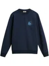 Woolrich Graphic-print T-sweatshirt In 蓝色