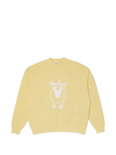 Woolrich Graphic-print Sweatshirt In Yellow