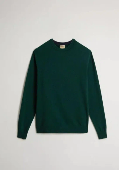 Woolrich Lambswool Crewneck In Green