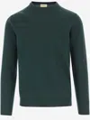 Woolrich Logo Embroidered Crewneck Jumper In Green