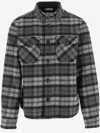 Woolrich Grey Check Print Shirt In Gray