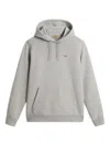 Woolrich Light Grey Hoodie With Adjustable Drawstring In Gray