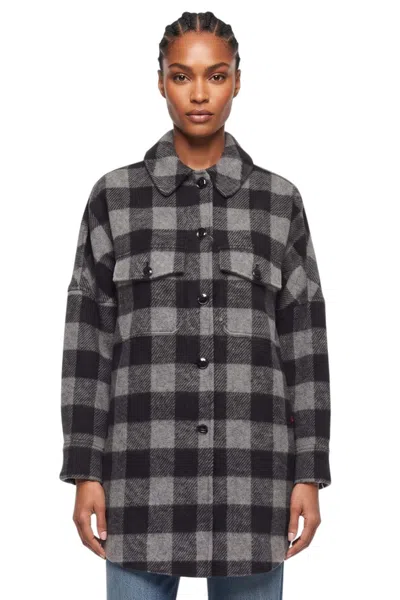 Woolrich Grey Oversized Checks Shirt In Multi