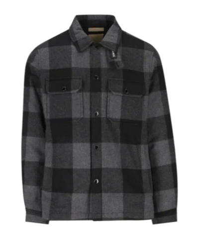 Woolrich Grey Shirts In Black