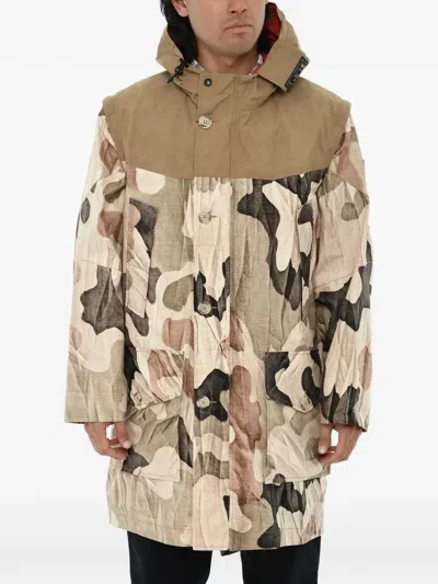 Woolrich Griffin Loveland Camouflage-pattern Parka In Brown