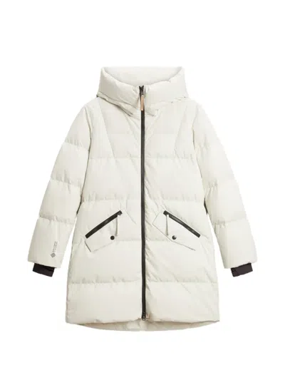 Woolrich Gtx Hooded Quilted Jacket In Multi