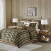 Woolrich Hadley Plaid Oversized Cozy Spun Comforter Set In Multi