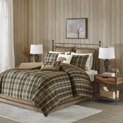 Woolrich Hadley Plaid Oversized Cozy Spun Comforter Set In Multi