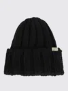 Woolrich Cable-knit Beanie Hat In Black