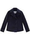 Woolrich Havice Double-breasted Jacket In Blue