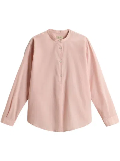 Woolrich Henley Shirt In Pink