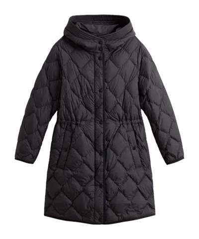 Woolrich Heritage Down Jacket In Black