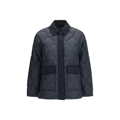Woolrich Heritage Quilted Stand-up Collar Jacket In Gray