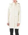 Woolrich Hidden Closure Walker Parka With Removable Hood In White