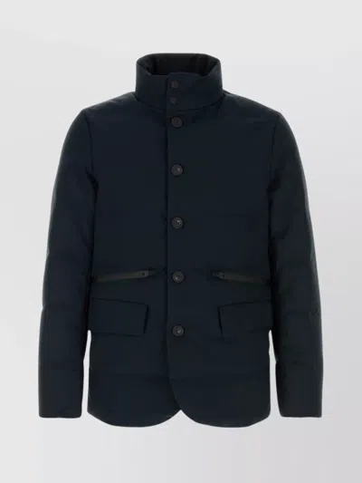 WOOLRICH HIGH COLLAR QUILTED DOWN JACKET