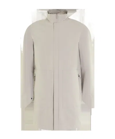 WOOLRICH HIGH-COLLAR ZIP-FRONT PARKA