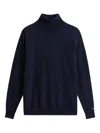 Woolrich Lambswool Turtleneck Sweater In Blue