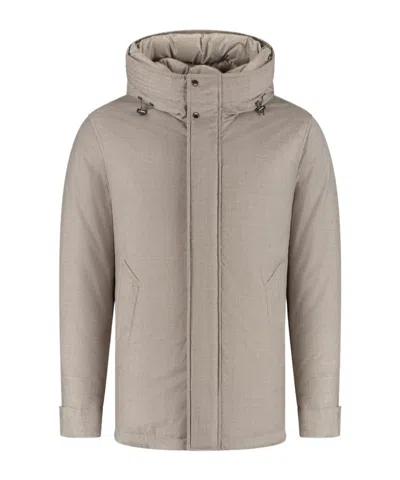 WOOLRICH WOOLRICH HIGH NECK HOODED DOWN JACKET