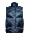 Woolrich Padded Quilted Sleeveless Vest In Blue