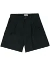 Woolrich High-waist Wide-leg Shorts In Blue