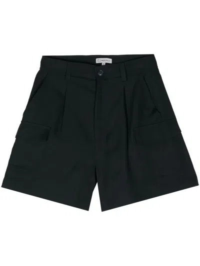 Woolrich High-waist Wide-leg Shorts In Blue