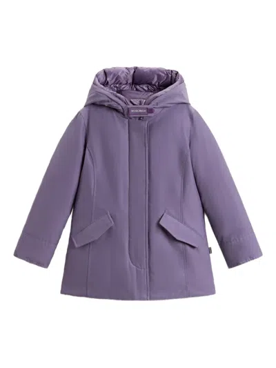 Woolrich Hooded Arctic Parka In Purple