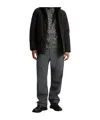 Woolrich Hooded Button-fastening Jacket In Black