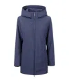 Woolrich Hooded Casual Jacket In Blue