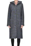 Woolrich Hooded Coat In Multi