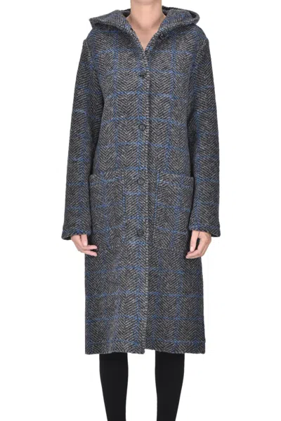 Woolrich Hooded Coat In Multi