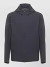 Woolrich Hooded Cotton Jacket Adjustable Drawstrings Pockets In Blue