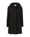 Woolrich Hooded Cotton-padded Suit In Black