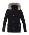 Woolrich Hooded Cotton Suit In Black