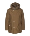 Woolrich Long-sleeved Down Jacket In Green