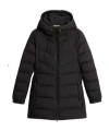 Woolrich Shirley Down Jacket In Microfiber In Black