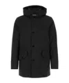 Woolrich Black Stretch Nylon Down Jacket In Black
