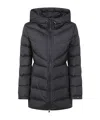 Woolrich Hooded Down Jacket In Black