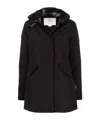 Woolrich Hooded Down Jacket In Black