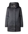 Woolrich Hooded Down Jacket In Black
