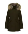 Woolrich Hooded Down Jacket In Black