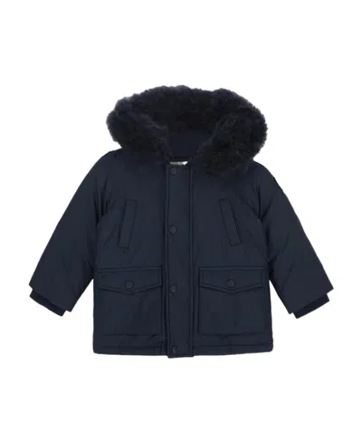 Woolrich Hooded Down-padded Parka Jacket In Black