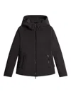 Woolrich Hooded Down Parka In Black
