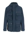 Woolrich Navy Blue Jacket With Press-stud And Zip Fastening In Blue