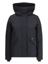 Woolrich Military Inspired Hooded Jacket In Black